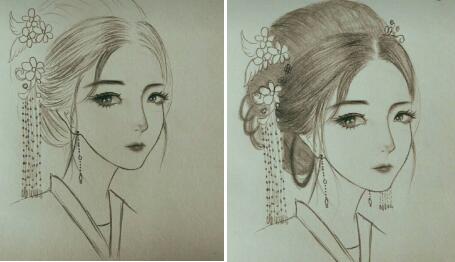 二月二，電力作家坐家“戰(zhàn)疫”新作——觀美姬素描遙寄故鄉(xiāng)九妹