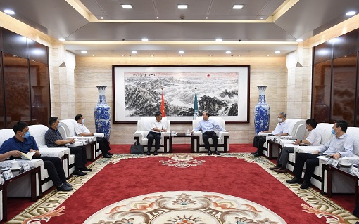 國家電網有限公司總經理、黨組副書記辛保安會見寧夏回族自治區(qū)副主席吳秀章