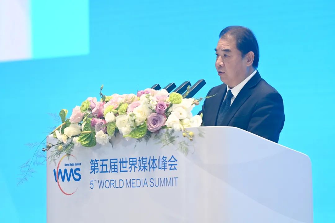 南方電網(wǎng)公司董事長、黨組書記孟振平在第五屆世界媒體峰會(huì)上作主旨發(fā)言