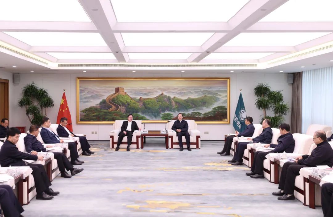 國家電網(wǎng)公司董事長辛保安與甘肅省委書記胡昌升、省長任振鶴會談