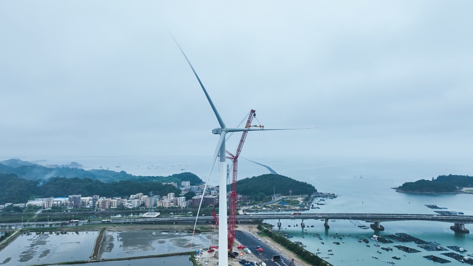 全球最大功率海上風(fēng)電機組，每轉(zhuǎn)一圈可產(chǎn)生38度電