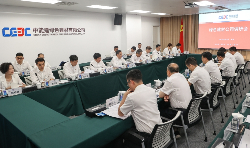 中國(guó)能建黨委書記、董事長(zhǎng)宋海良到綠色建材公司調(diào)研